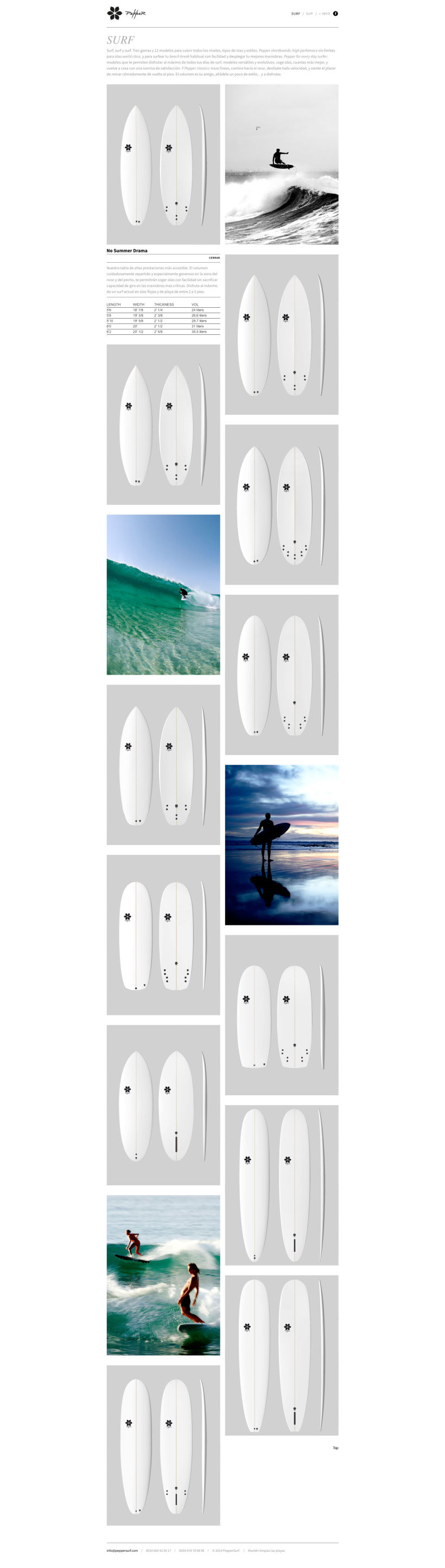 Web Imagen de Marca Tablas de Surf 2