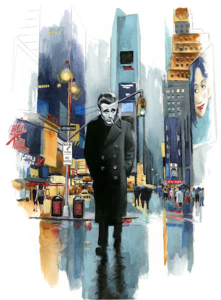 James Dean en Times Square