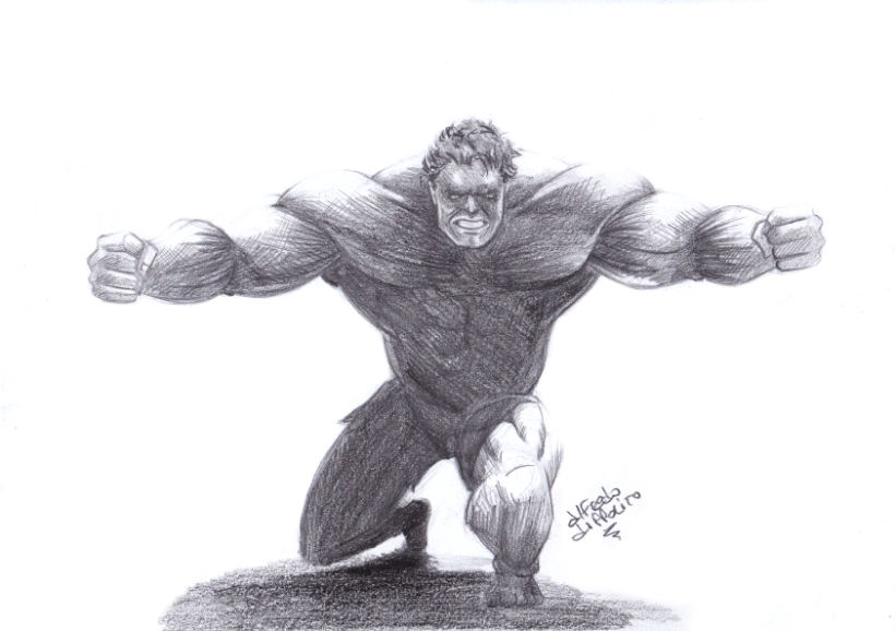 Mi Proyecto del curso: Ilustración para cómics: anatomía de un superhéroe -1