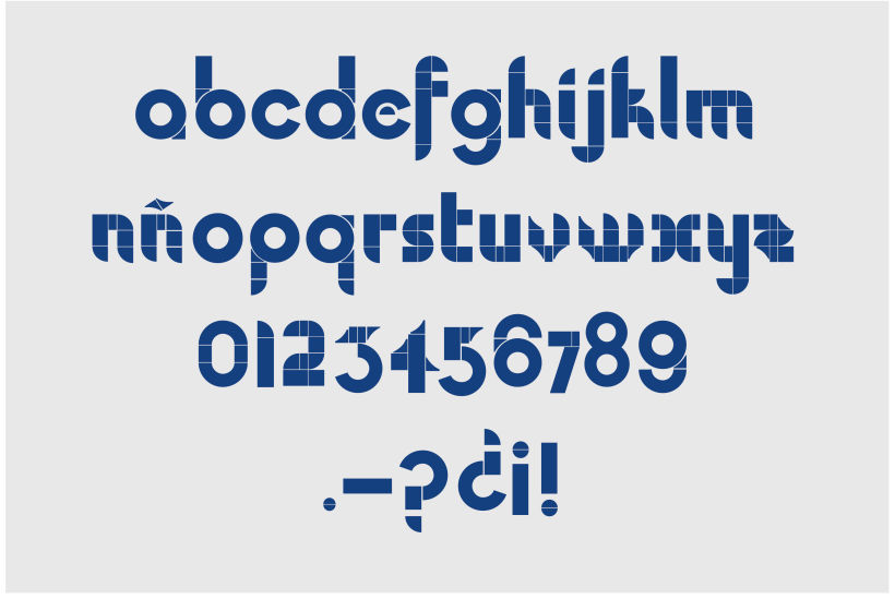 Alfabeto básico en minúsculas (caja baja)