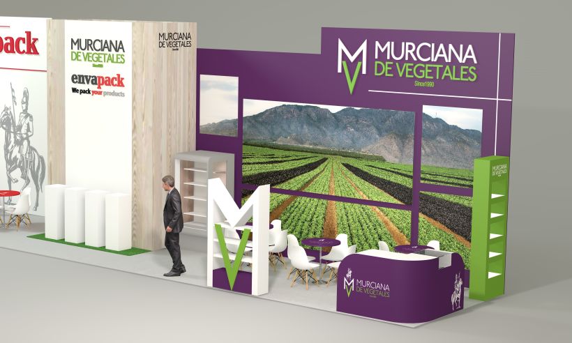 Murciana de Vegetales & Envapack stand design Fruit Logística 2019 3