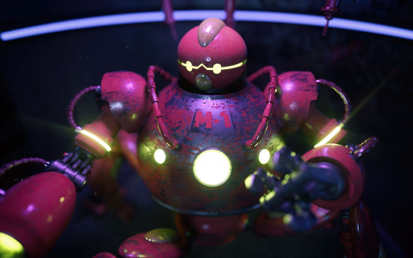 My project in Compositions with Cinema 4D and OctaneRender course: Robot M-1 8