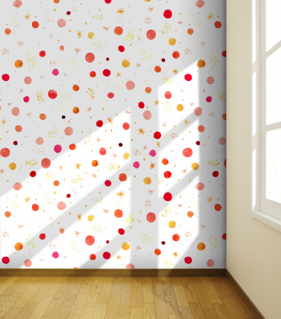 Happy Dots Pattern - Acuarela 0