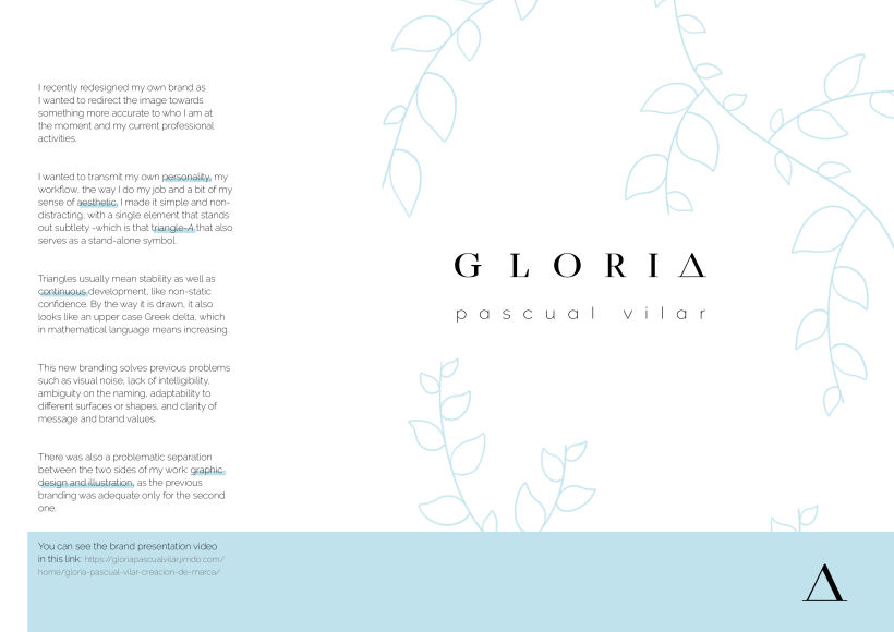 Gloria Pascual Vilar · Rebrandign 2