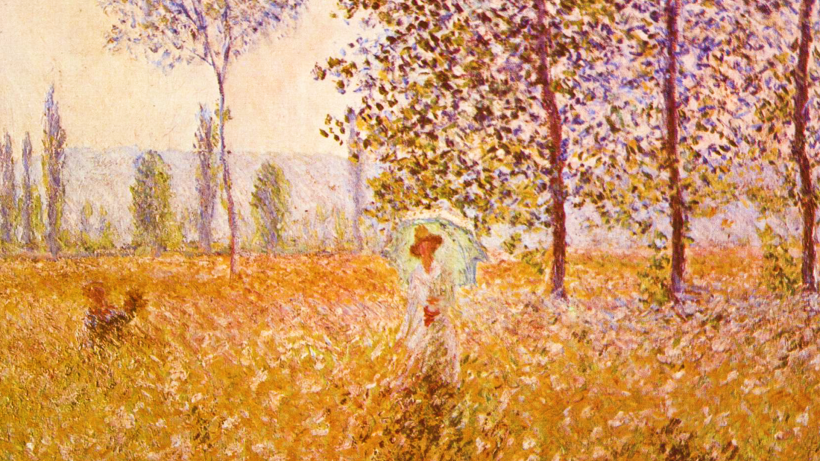 Claude Monet, Poplars in the Sun (1887)