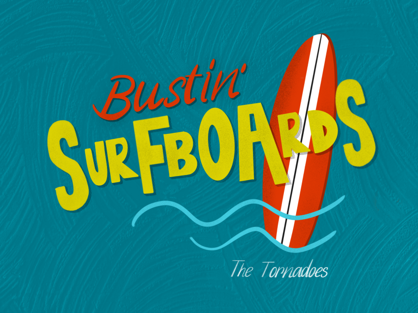 "Bustin' Surfboards" Mi proyecto del curso: Introducción al lettering con Procreate 0