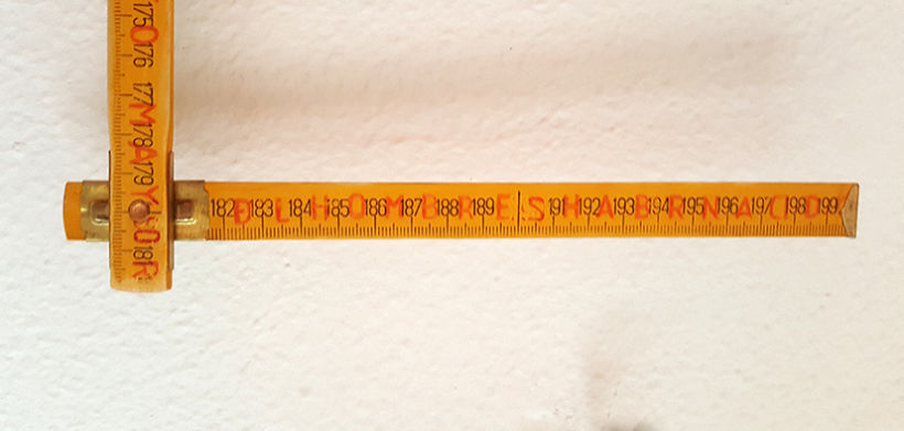 Escala metro métrica decimal 12