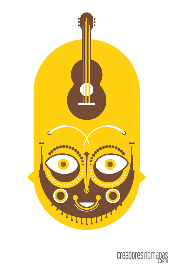 Posters ilustraciones Creadores Nómadas. Músicos ecuatorianos fuera del país. 5