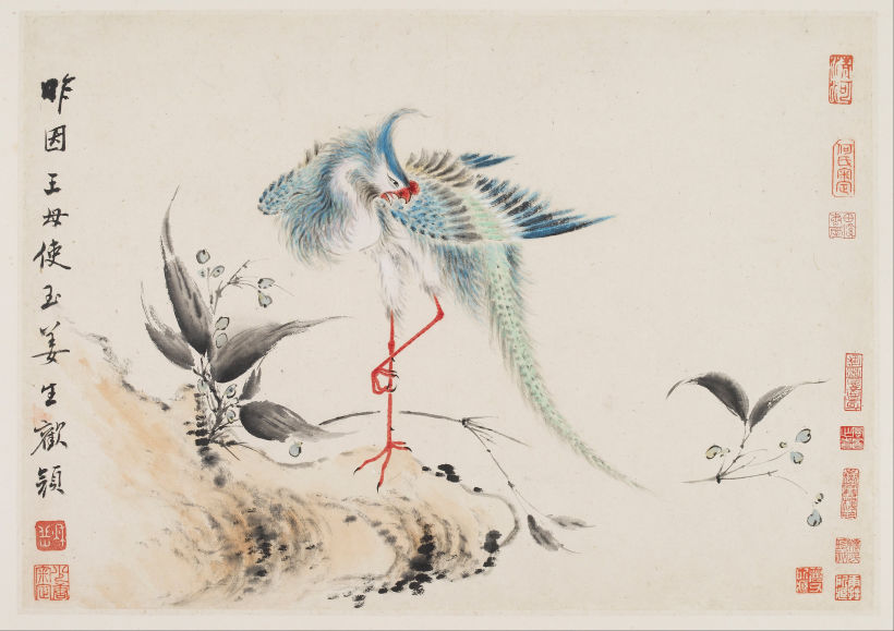 'Aves y flores' de Hua Yan (1747)