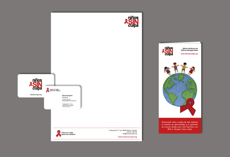 Diseño de gráfica e imagen para papelería de ONG