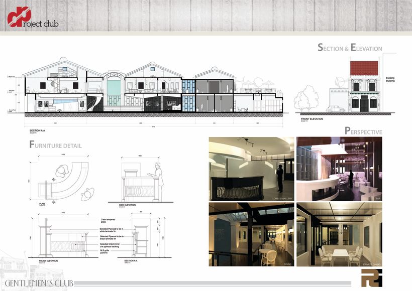 My project in Interior Design for Restaurants course 1