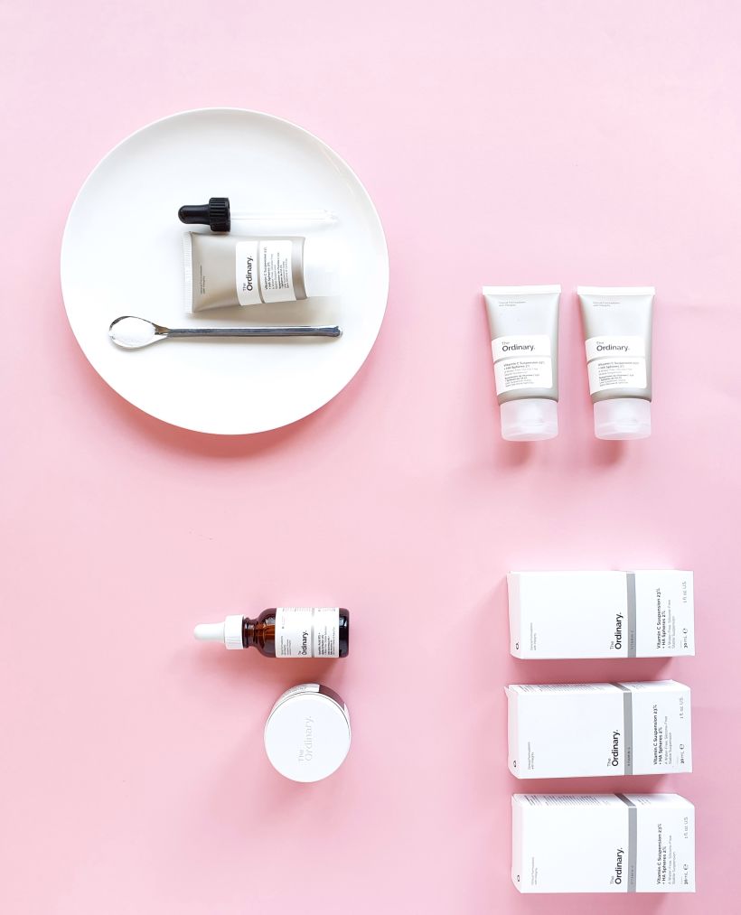 PRECISION: The Ordinary Skincare - product flat lay