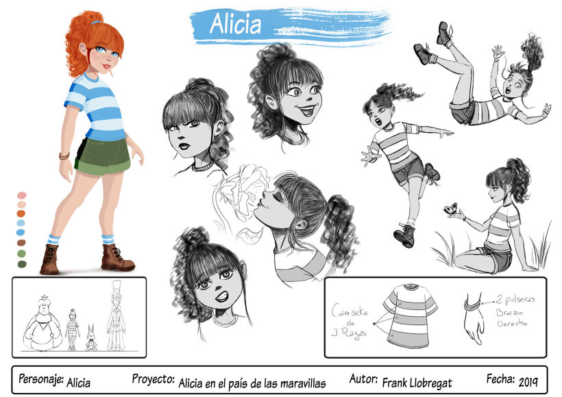 Alicia y Sr Conejo,Mi Proyecto del curso: Ilustración y diseño de personajes para cuentos infantiles 1