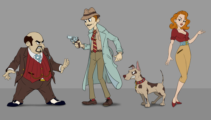 Inspector Eugene Durham,Mi Proyecto del curso: Diseño de personajes retro para animación 6