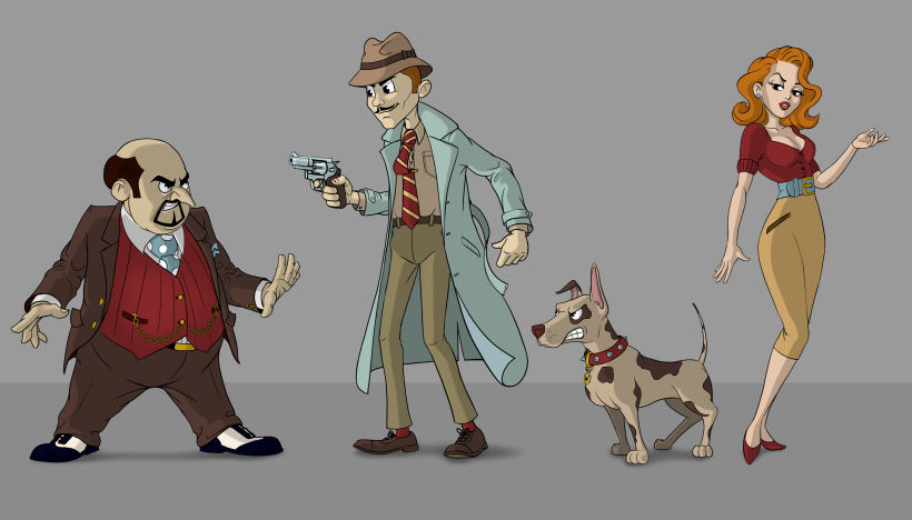 Inspector Eugene Durham,Mi Proyecto del curso: Diseño de personajes retro para animación 7
