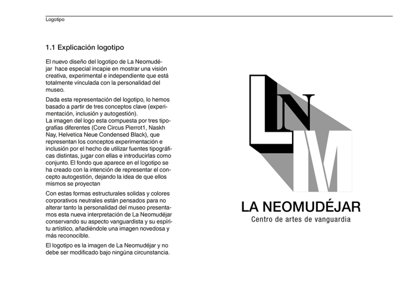Propuesta de manual de identidad visual museo 'La Neomudéjar'. 5