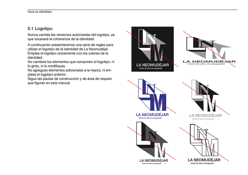 Propuesta de manual de identidad visual museo 'La Neomudéjar'. 23