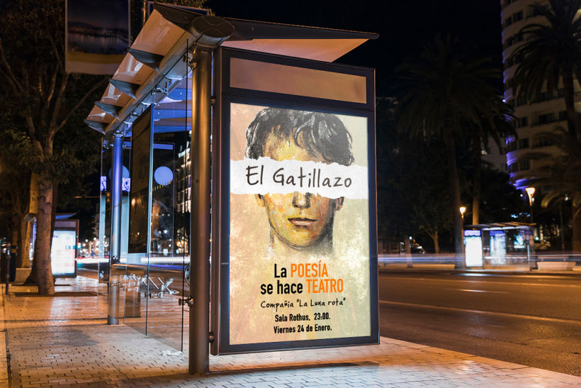Cartel para obra de teatro "El Gatillazo" 0