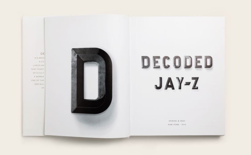 Diseño de 'Decoded', autobiografía de Jay-Z