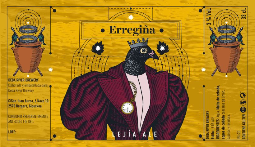 Packaging / Label / Erregiña / Cerveza Artesana 5