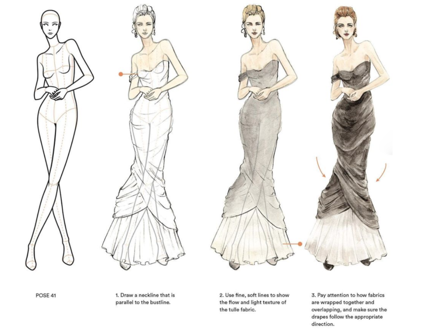 40+ Fashion Croquis Stock Illustrations, Royalty-Free Vector Graphics &  Clip Art - iStock