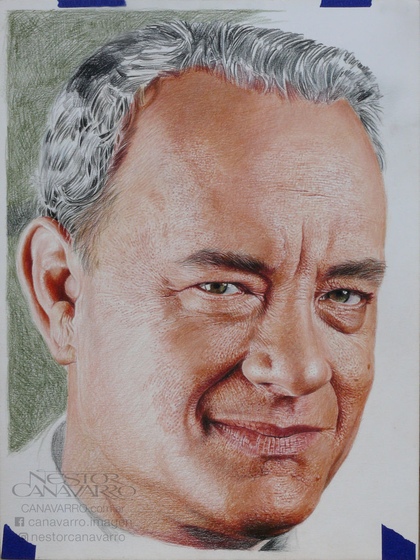 Tom Hanks en lápices de colores 2