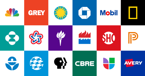 Some of the logos designed by Chermayeff & Geismar & Haviv