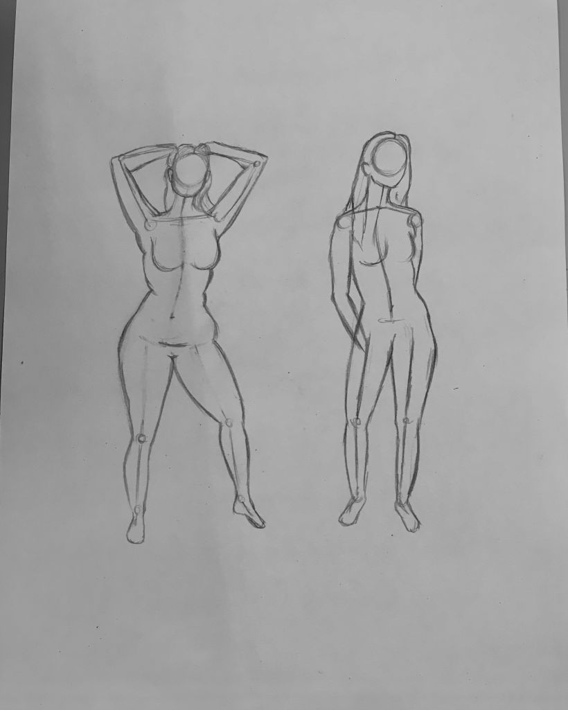 Dibujos anatomía y poses 2