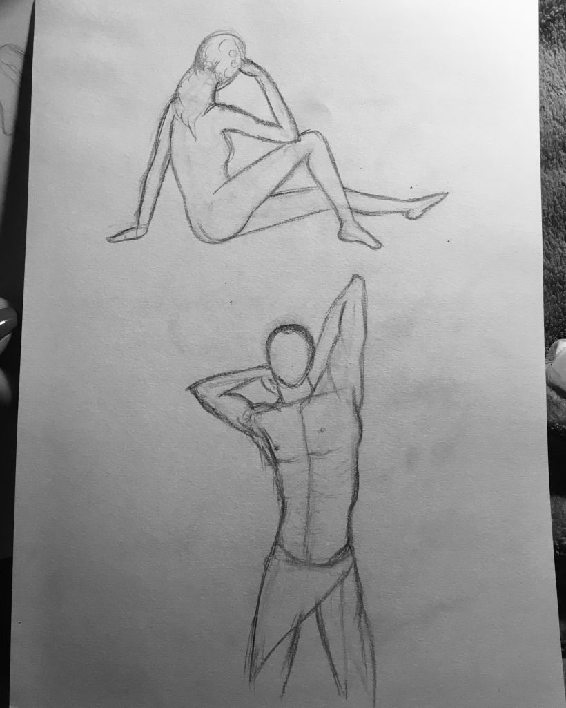 Dibujos anatomía y poses 3