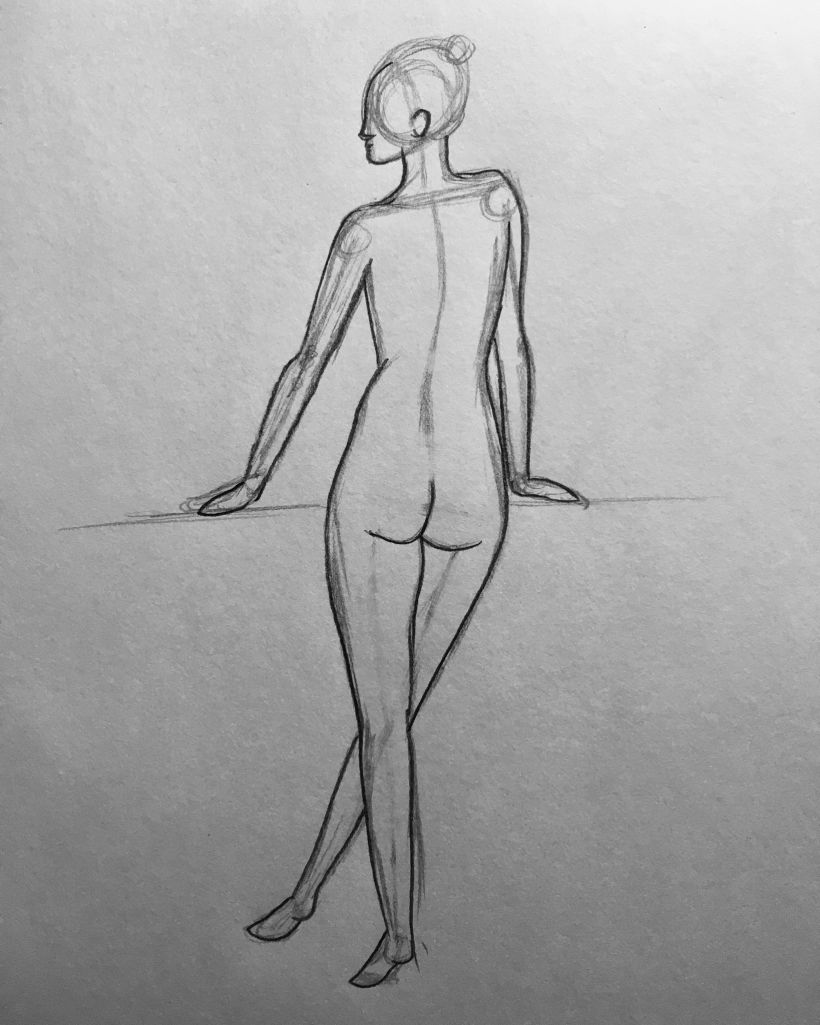 Dibujos anatomía y poses 5