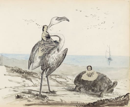 Georgina Louisa Berkeley, foto-collage (ca. 1850)