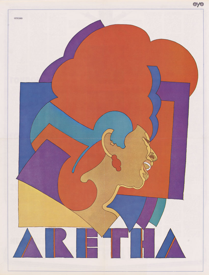 Milton Glaser, 'Aretha Franklin', 1968.
