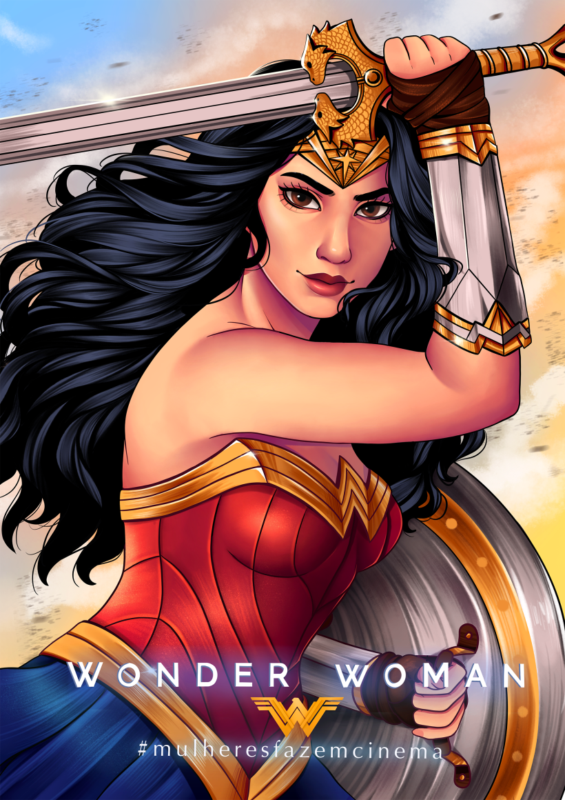 Wonder Woman poster that I did for the tv channel TeleCine. 2019.