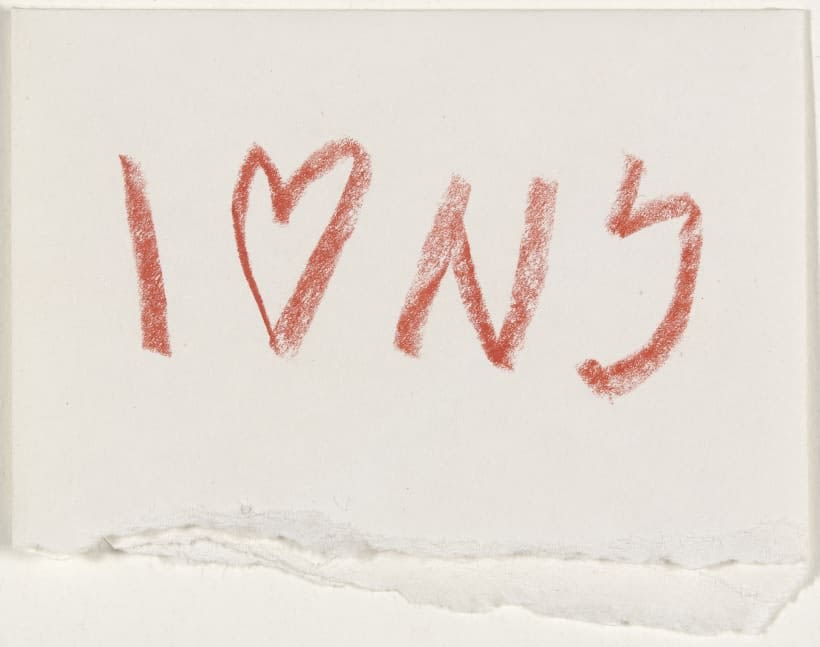 Milton Glaser, 'I Love New York' sketch, MoMA, 1977