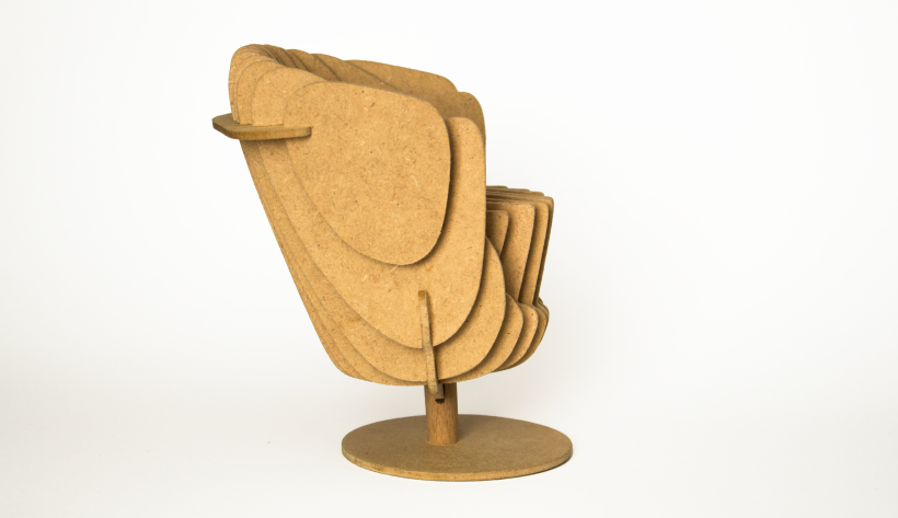 jango chair / prototipo por costillas y corte cnc 6
