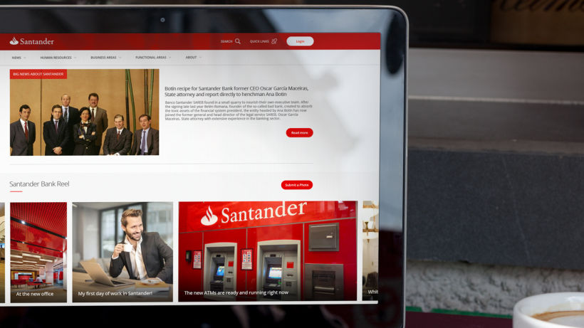 Banco Santander: Portal Web USA 1