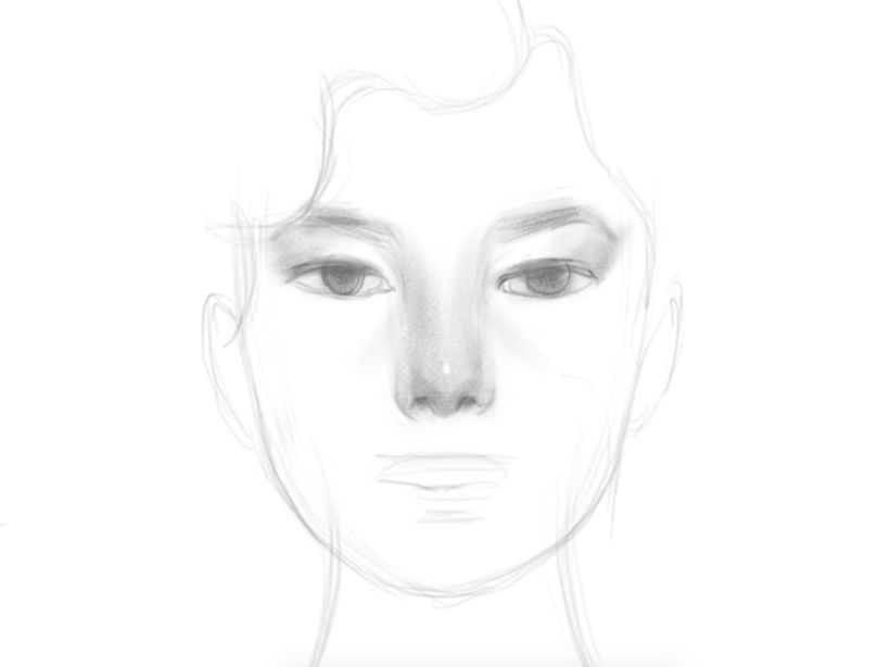 Once I have a solid foundation of lines only, I can feel confident to begin toning with shadows. 