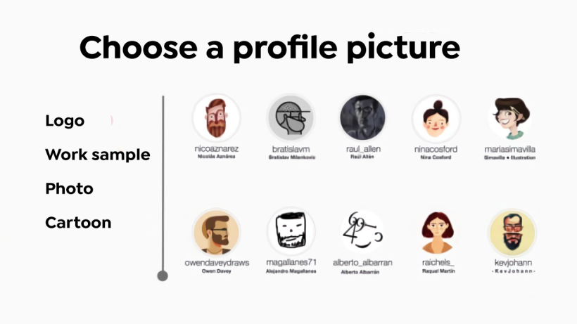 You can choose a caricature of yourself to be your profile photo