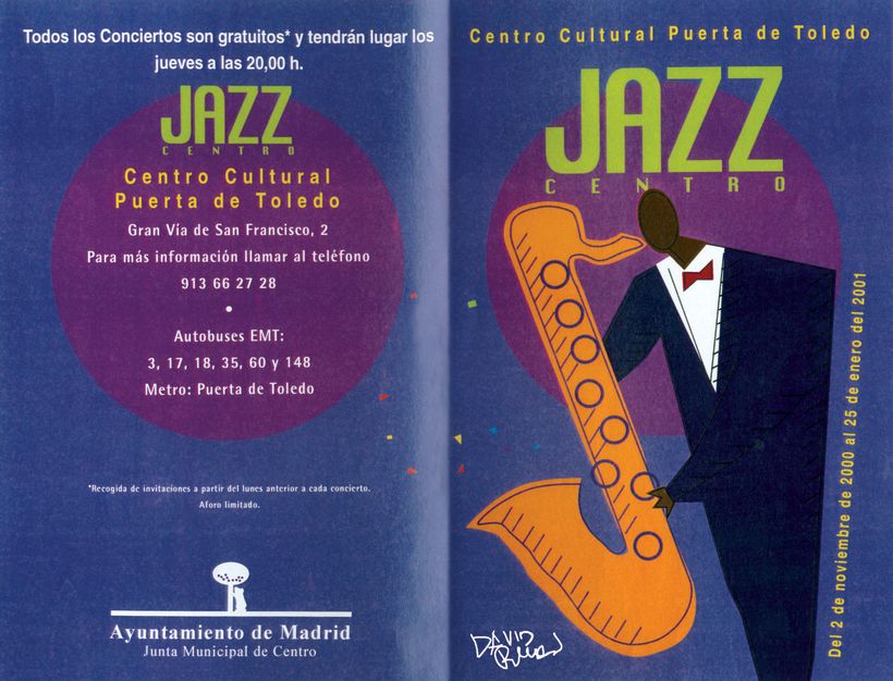 Folleto díptico "Jazz Centro. Madrid" 0