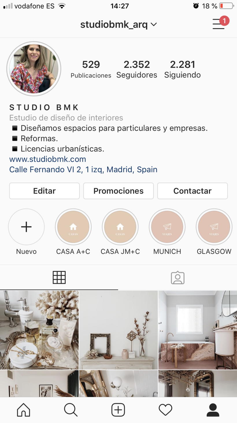 Mi Proyecto del curso: Estrategia de marca en Instagram STUDIOBMK  0