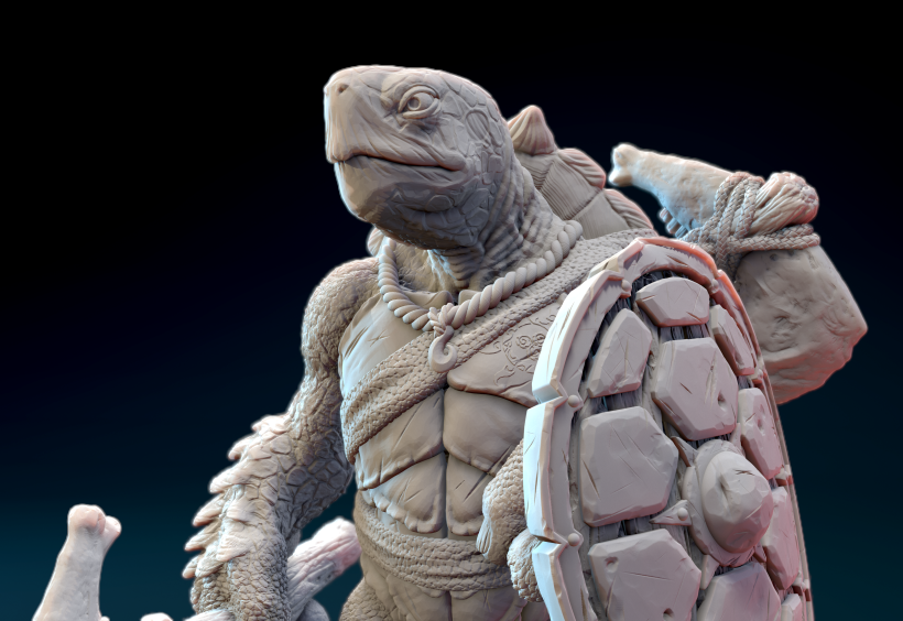  Turtle Character Sculpt - Miniature 5