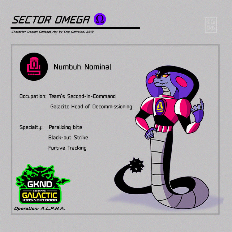 Character Design: Sector Omega (Galactic Kids Next Door) 0