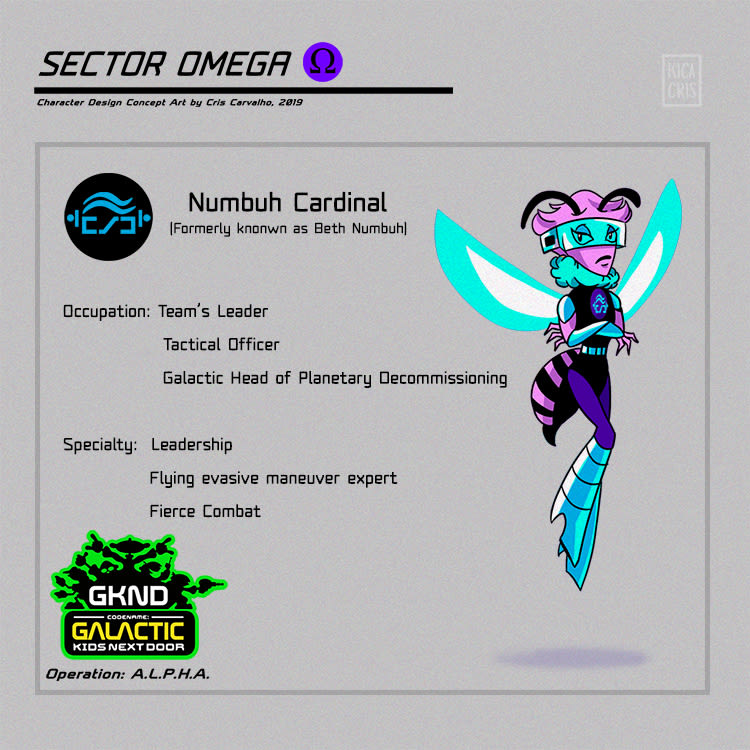Character Design: Sector Omega (Galactic Kids Next Door) 3