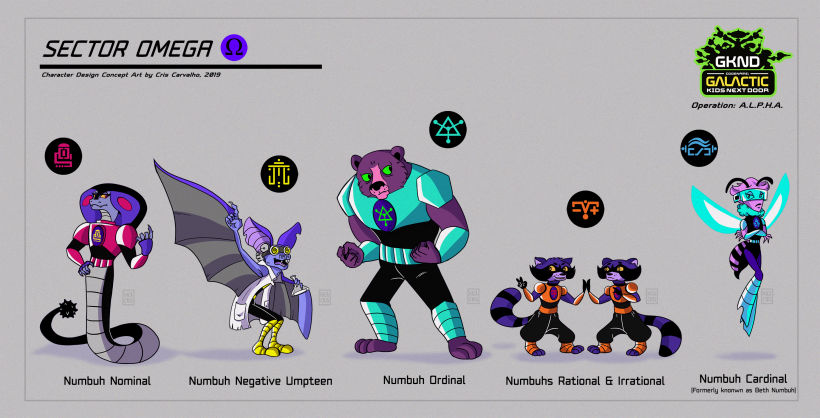Character Design: Sector Omega (Galactic Kids Next Door) 4