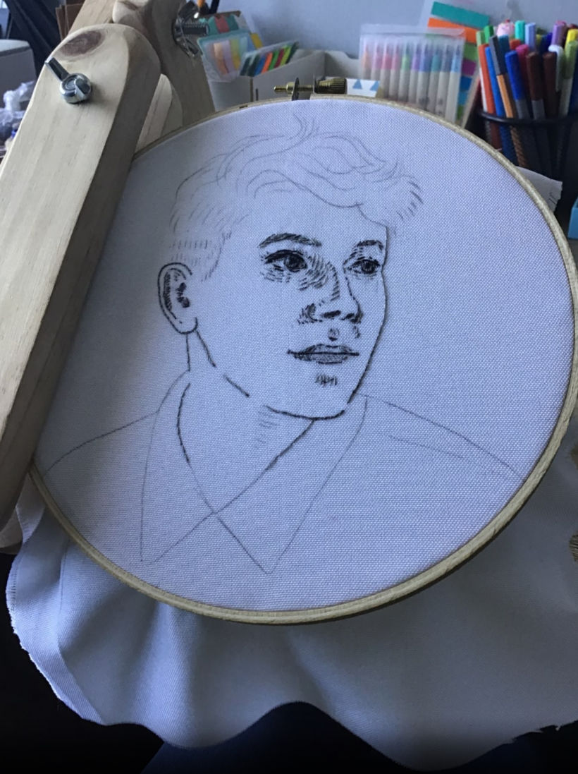 Mi Proyecto del curso: Creación de retratos bordados 2