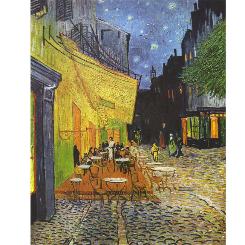 Obra original: "Terraza de café por la noche" Vicent Van Gogh 