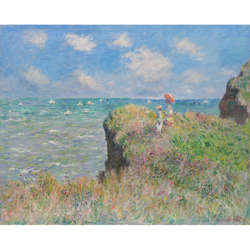 Obra Original: "Pase por el acantilado en Pourville " 1882 Claude Monet