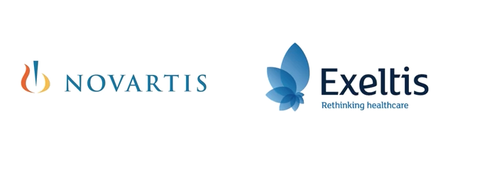 Novartis channels the idea of a “new way to do things” and Exeltis channels the idea of “excellence”
