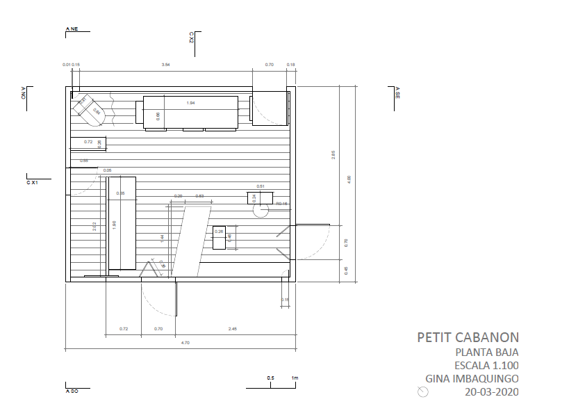 Mi Proyecto del curso: Introducción al dibujo arquitectónico en AutoCAD -1
