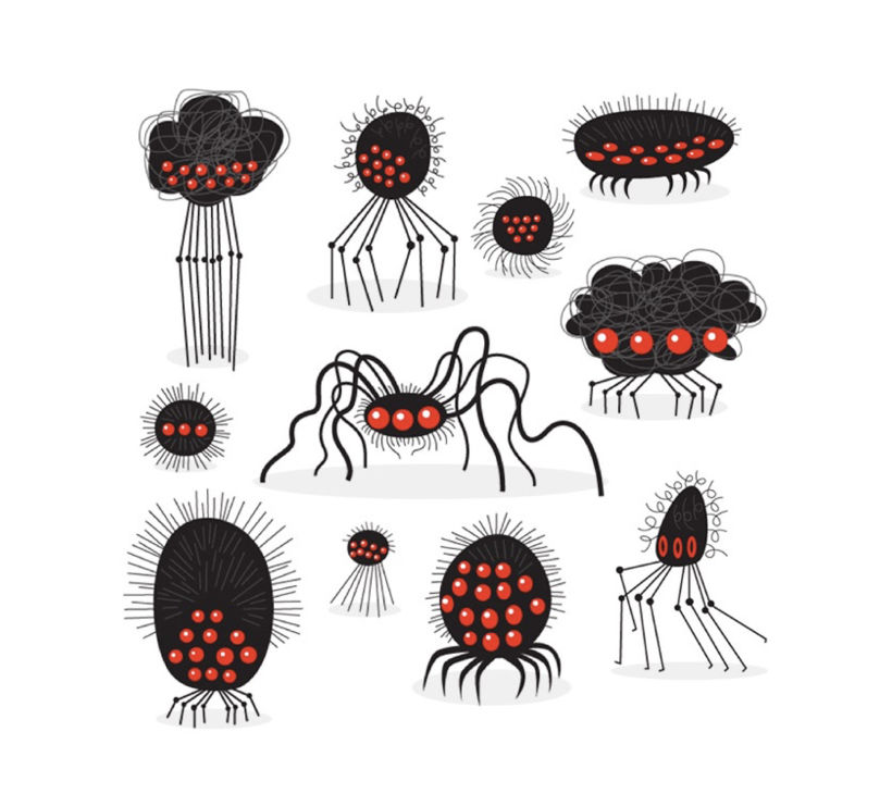 Concept design for cave spiders